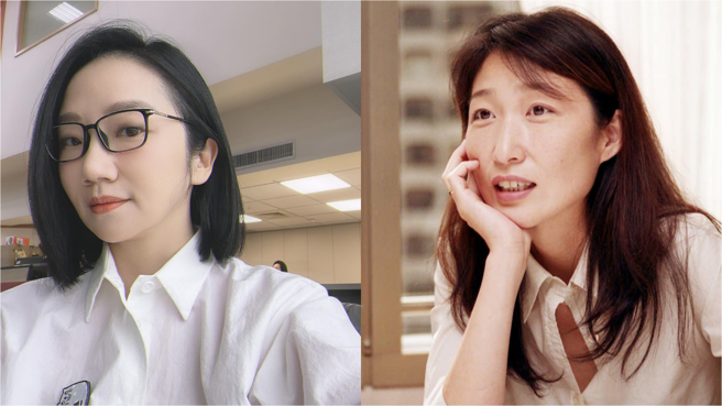 陶晶瑩(左)發文哀悼鄭華娟(右)。（圖／翻攝自陶晶瑩臉書）