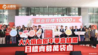 品觀點｜大大捐血家年華高雄場  目標齊募萬袋血