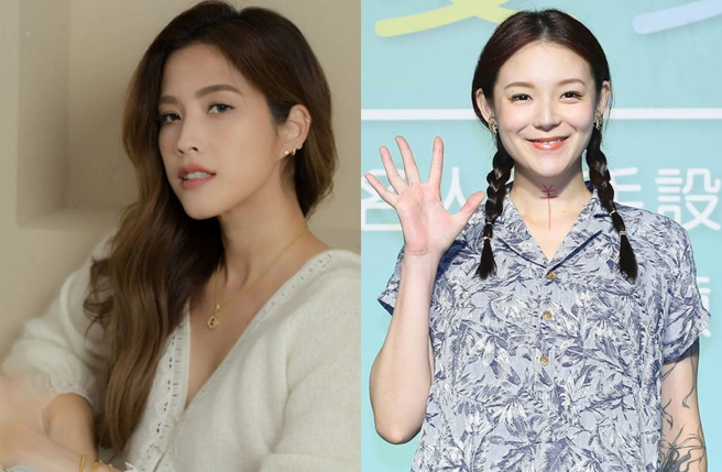 女星蔡沐妍(左)过去曾和欧阳靖(右)因育儿观念不同起衝突。（图／蔡沐妍 IG、中时资料照）