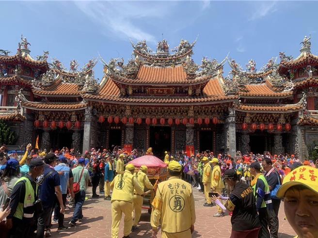 白沙屯妈祖目前驻驾苑里慈和宫。（拱天宫提供／李京升苗栗传真）