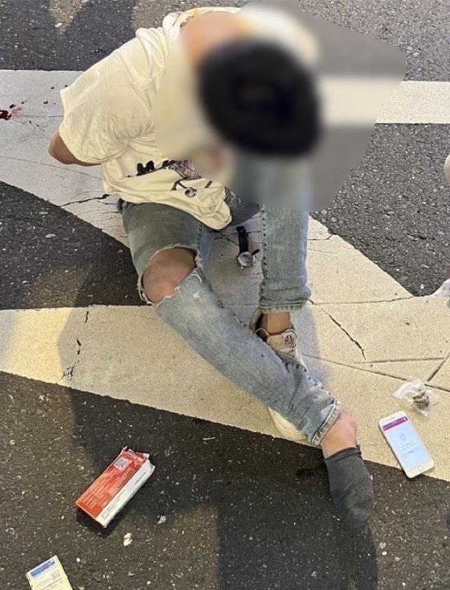 黄男涉嫌在网路贩毒，面交时遭警方逮补。（新北市新庄警分局提供／吕健豪新北传真）