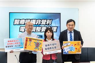 醫院不營利電價調幅卻相同 白委喊不公：減半或凍漲