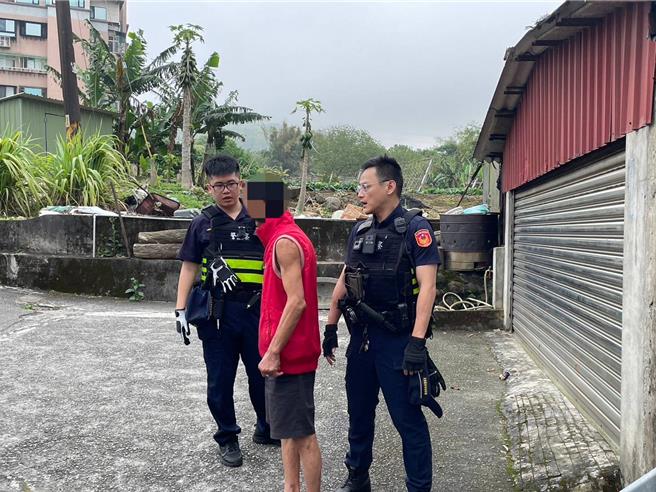 警方今晨將張男查緝到案。（新北市淡水警分局提供／呂健豪新北傳真）