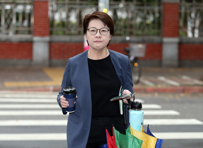 民眾党立委黄珊珊26日出席立法院党团晨会。（姚志平摄）