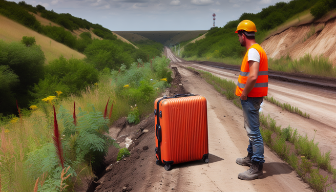 柬埔寨国公省日前发生一起行李箱藏尸案，警方昨（25日）逮捕一名38岁军人，他到案后坦承犯案。（图／AI生成）