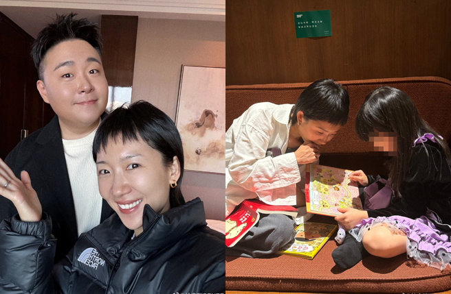 郝劭文2022年和大陆大陆化妆师林寧瑞结婚。（图／取自林寧瑞微博）