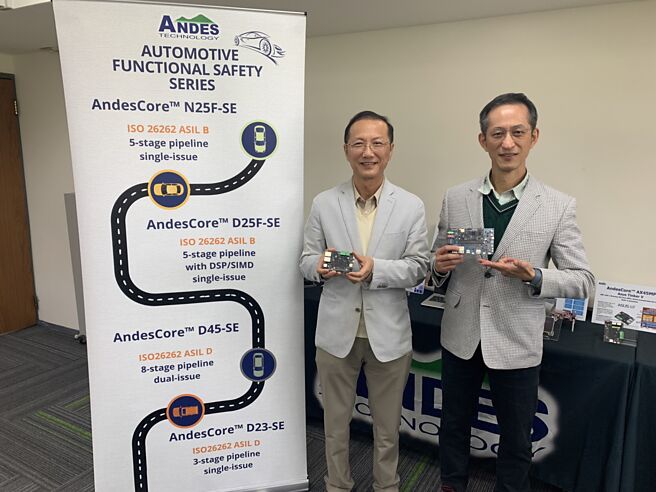 大陆去美化效应，布局RISC-V的晶心科受惠。图为晶心科董事长林志明与总经理苏泓萌。图／本报资料照片