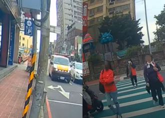 「帝王行人」悠哉走斑馬線 救護車也得停讓15秒？網氣炸：超沒同理心