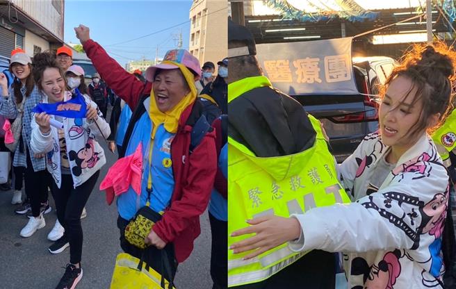 張齡予參加白沙屯媽祖進香活動。（三立提供） 