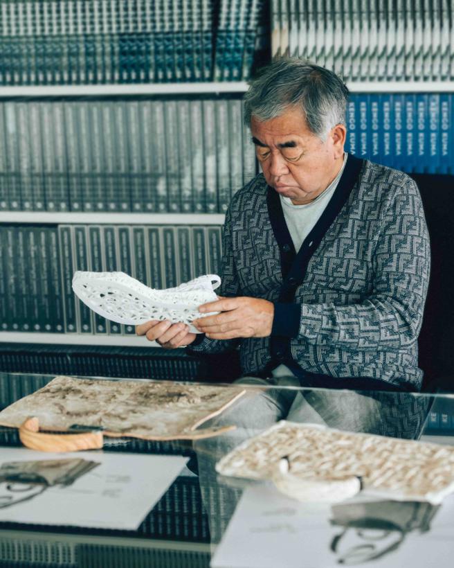 FENDI与日本建筑师隈研吾合作设计的独家系列配件。（FENDI提供）