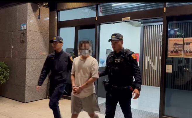 林姓男子被依窃盗、毁损罪送办。（板桥警分局提供）