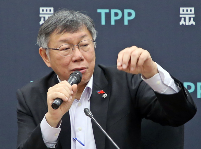 民眾党党主席柯文哲。（资料照，赵双杰摄）