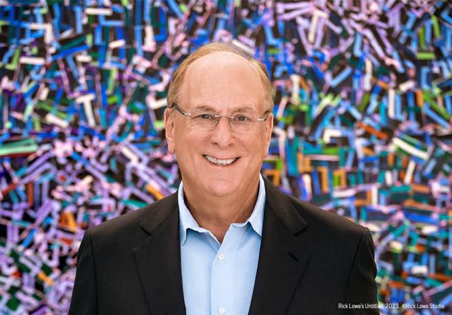 贝莱德集团董事长Larry Fink。图／贝莱德提供