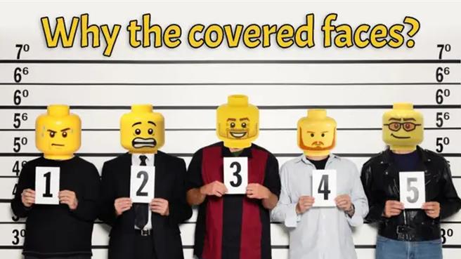 加州穆列塔警察局已接到樂高公司指示，要求當局停止以樂高頭像遮擋嫌疑人臉部。 （穆列塔警察局）