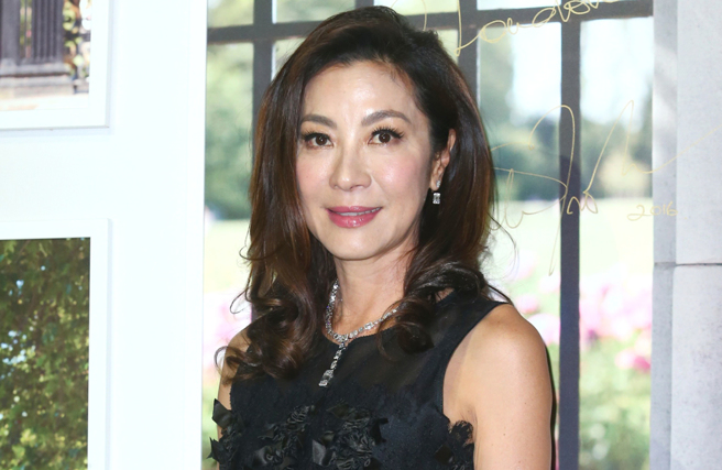 楊紫瓊曬與孫子合照。（圖／中時資料照）