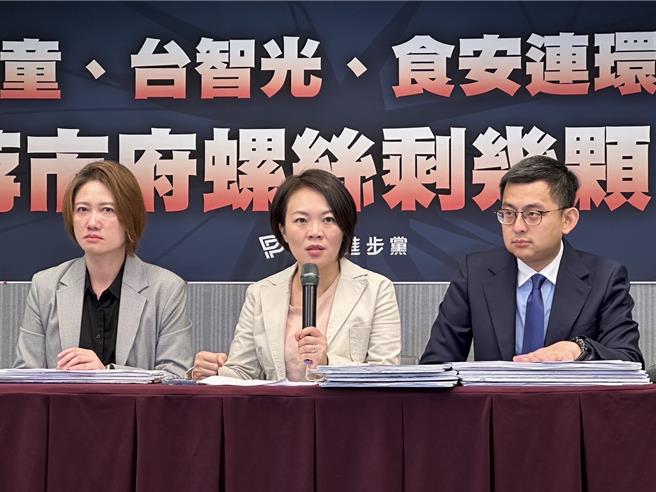 寶林等3案 民進黨：蔣萬安完美承襲國民黨卸責DNA。民進黨提供