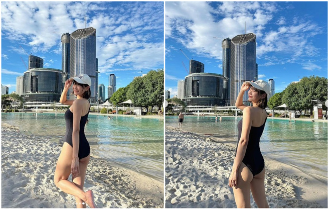 爱莉莎莎讚澳洲像天堂。（图／爱莉莎莎IG）