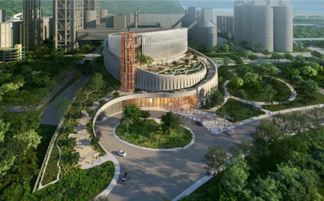 台泥和平廠內興建的再生資源利用中心，已經開始處理花蓮縣生活垃圾。今天議會通過地方會饋金辦法。(花蓮縣環保局提供)