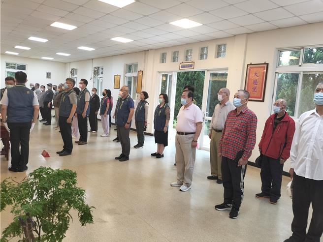 桃園榮家於3月26日上午吉時舉辦清明節祭祀典禮。（桃園榮家提供）