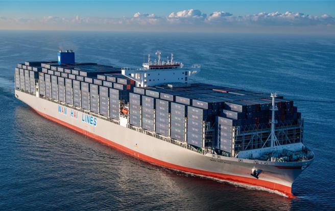 玥春輪29日交付，旋即投入萬海航運亞洲－北美東岸航線營運。圖／萬海航運提供