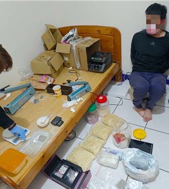 竹市豪宅区城毒品分装场！警多日埋伏 破获6.55KG毒品咖啡包