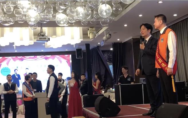 出席新北同鄉會 賴清德：他會在蔡英文總統建立的路線上維持兩岸和平。曾薏蘋截圖