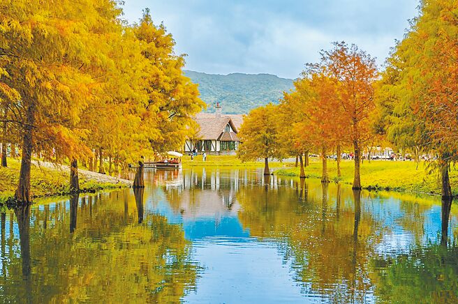 花莲最新旅游夯点「a2水岸园区」游湖券可欣赏童话小屋星巴克。（福容大饭店花莲店提供）