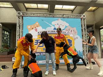 北捷寵物友善列車開車 林奕華被狗狗包圍：捨不得下車！