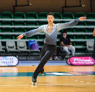 台北國際花式滑輪溜冰公開賽》「花式滑輪王子」陳毅帆 後來居上摘金