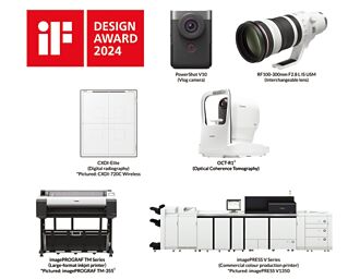 Canon六款产品 获颁iF设计大奖