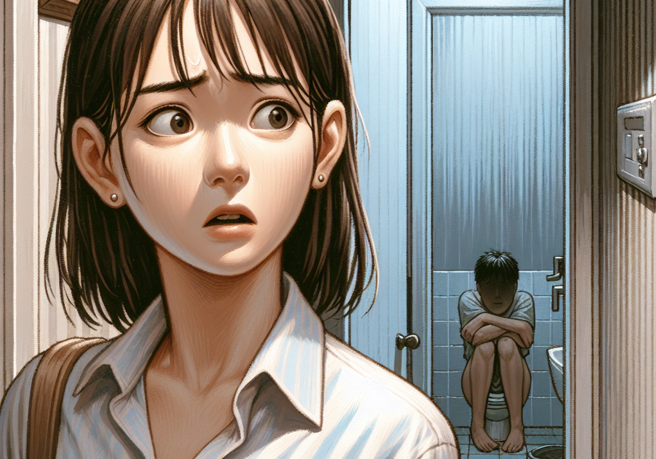 听到国小儿子噁心狂呕吐的声音，经过追问，才惊知他被人多次性交得逞。（示意图、与本案无关／AI生成）