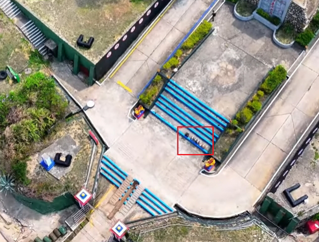 大陆无人机飞到二胆岛上空。（取自「研究星星二十年」YT频道、吕礼诗脸书）