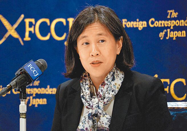 美国贸易代表署29日公布《2024年对外贸易障碍评估报告》，点名台湾汽车、美猪等议题。图为美国贸易代表戴琪。（路透）