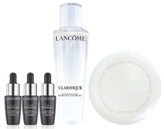 忠孝館LANCOME NO.1極光水發燒組，價值6220元，優惠價3950元，限100組。（遠東SOGO提供）