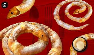 嚇誰呀！必勝客「芝心蛇圈圈」愚人節驚駭開賣