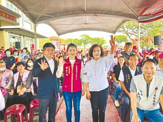 宜蘭員山議員補選 黃雯如競總成立 藍萬義掃街