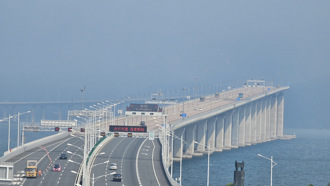 馬英九訪陸》參訪團一行人抵達廣東 遊覽「港珠澳大橋」