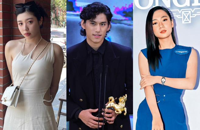 美妆网红Cindy(左)男友朱轩洋被拍到和吴卓源(右)在公园接吻。（图／cindyhhh32 IG、中时资料照）