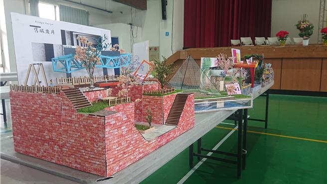 国立台东专科学校附设高职部土木科获得全国木桥载重创新设计竞赛创意造型组及精准强度组第3名，以及9项佳作。（台东专科学校提供／蔡旻妤台东传真）