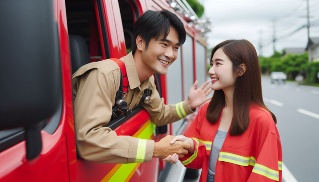 台南張姓分隊長翹班開勤務車出門偷情，被媒體爆料，消防局送法辦前先記一大過。（示意圖、與本案無關／AI生成）