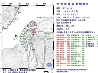 竹市震度達4級 6件電梯受困案消防救援中