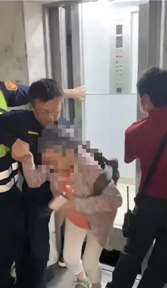 7.2強震！八旬老婦受困電梯2小時 派出所長「餘震中將她救出」