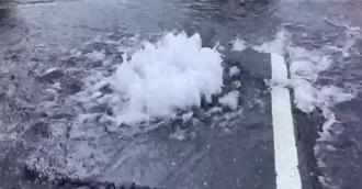 0403大地震！台南关庙灾情 中正路与南雄路口「淹水」