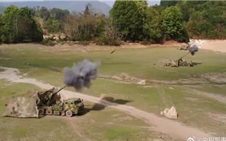 陸解放軍中緬邊境實彈演習 現場畫面曝光
