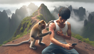 香港首例！37歲男子遭野猴子襲擊　染「猴疱疹」昏迷住院