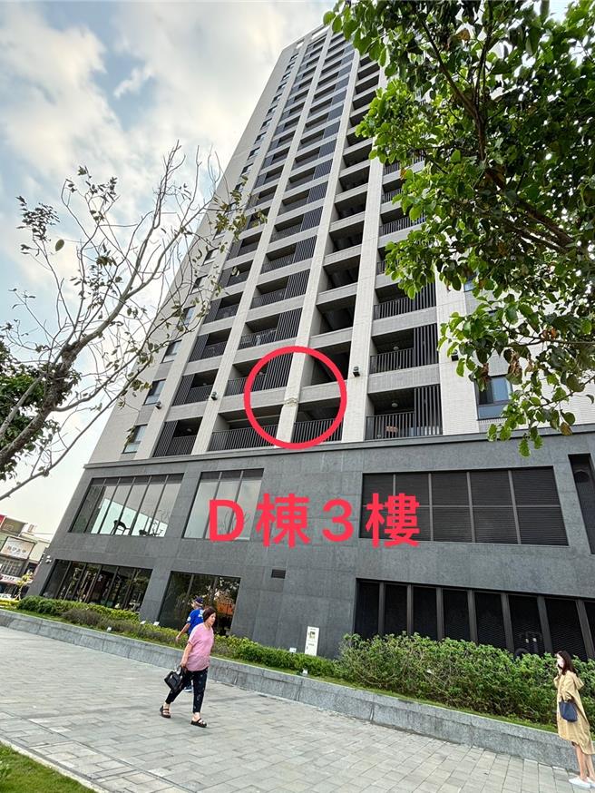 中壢一號宅地下室龜裂崩落、外牆梁柱裂，彭俊豪要求住發處全面檢視結構安全。(彭俊豪提供／蔡依珍桃園傳真)