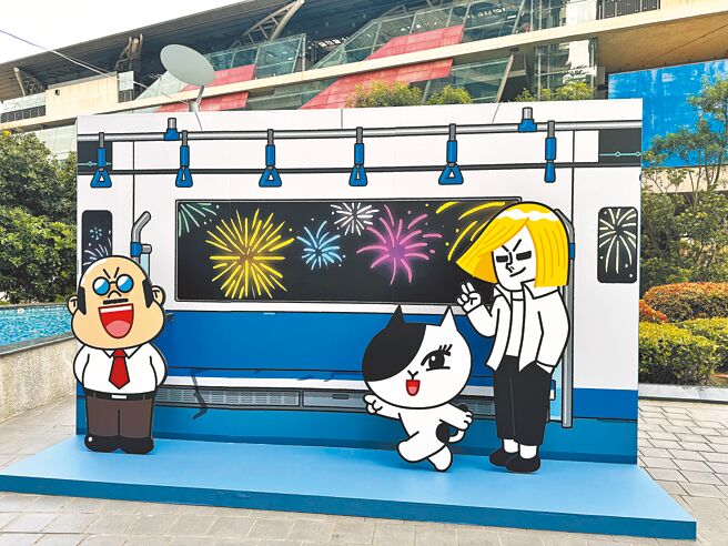 Global Mall美好购物节主推「LINE FRIENDS春日午茶派对」，梦幻打卡点适合连假到访拍照。（Global Mall提供）