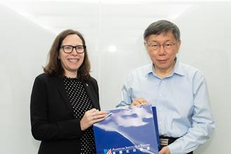 柯文哲接見羅森伯格  盼台美共同打造韌性社會