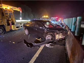 清明连假返乡涌车潮！国道3号深夜6车连环撞8人伤