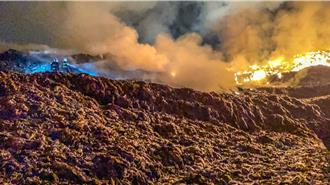 新豐垃圾掩埋場沼氣引發火警  警消搶救中